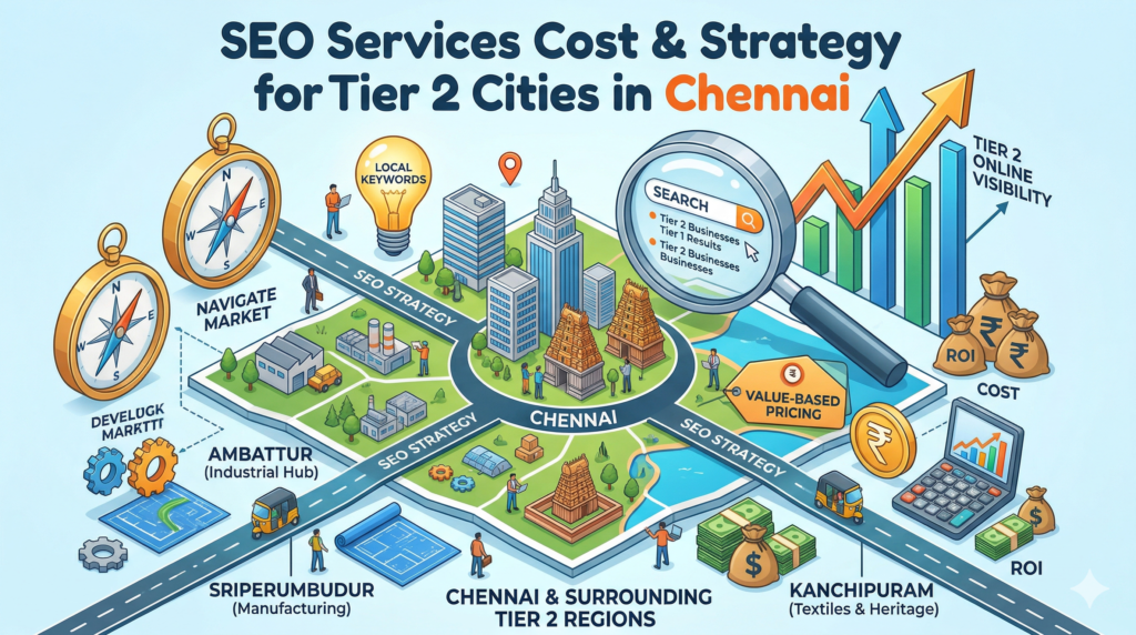 SEO Services Cost & Strategy for Tier 2 Cities in Chennai | Manoj Creations